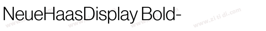 NeueHaasDisplay Bold字体转换 NeueHaasDisplay Bold字体转换